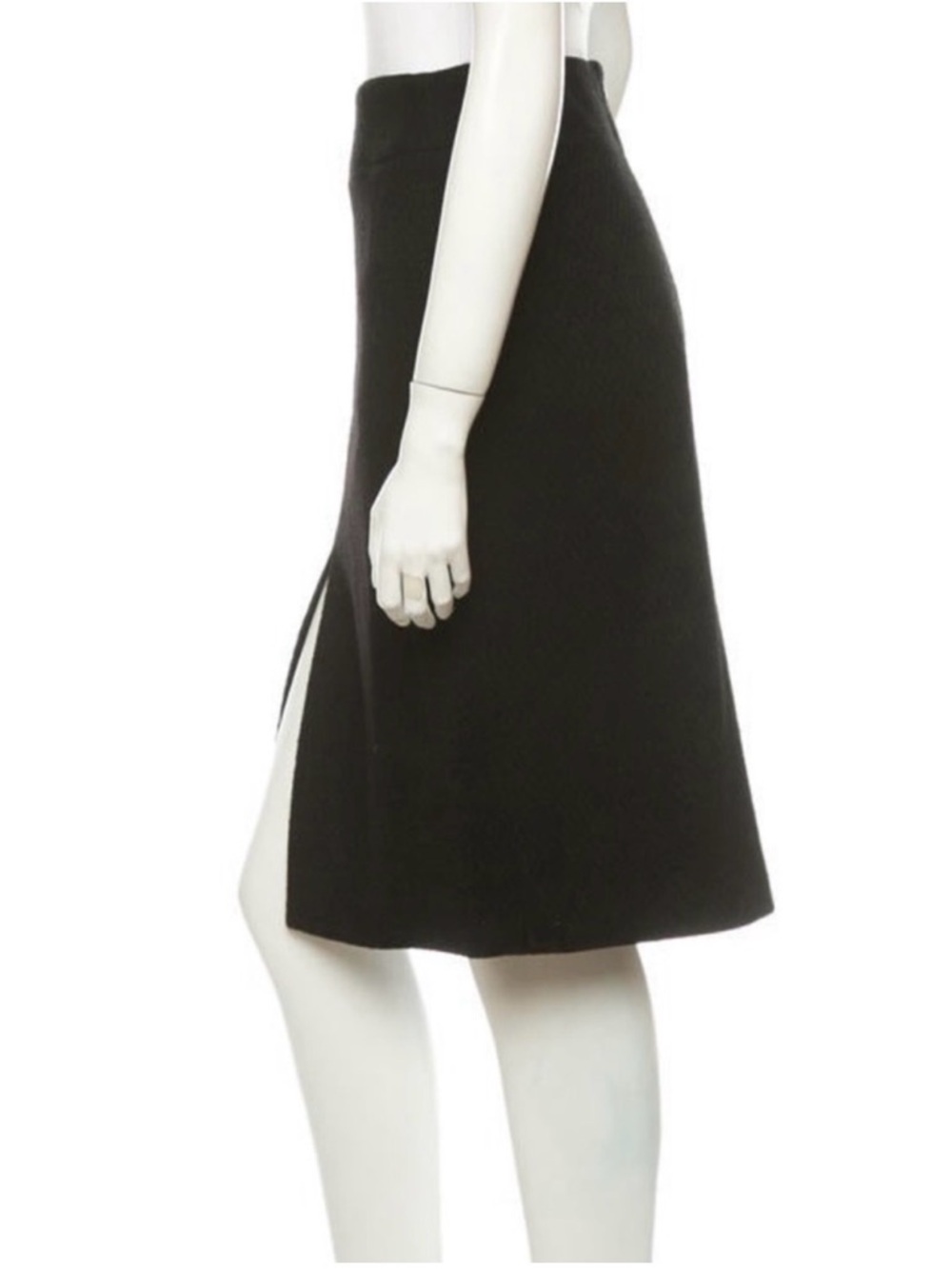 Dolce & Gabbana Black Pencil Skirt with Front Slit - Picture 3 of 6